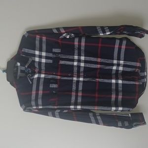GEOGE Flannel Shirt BottonDown Small Woman or Man